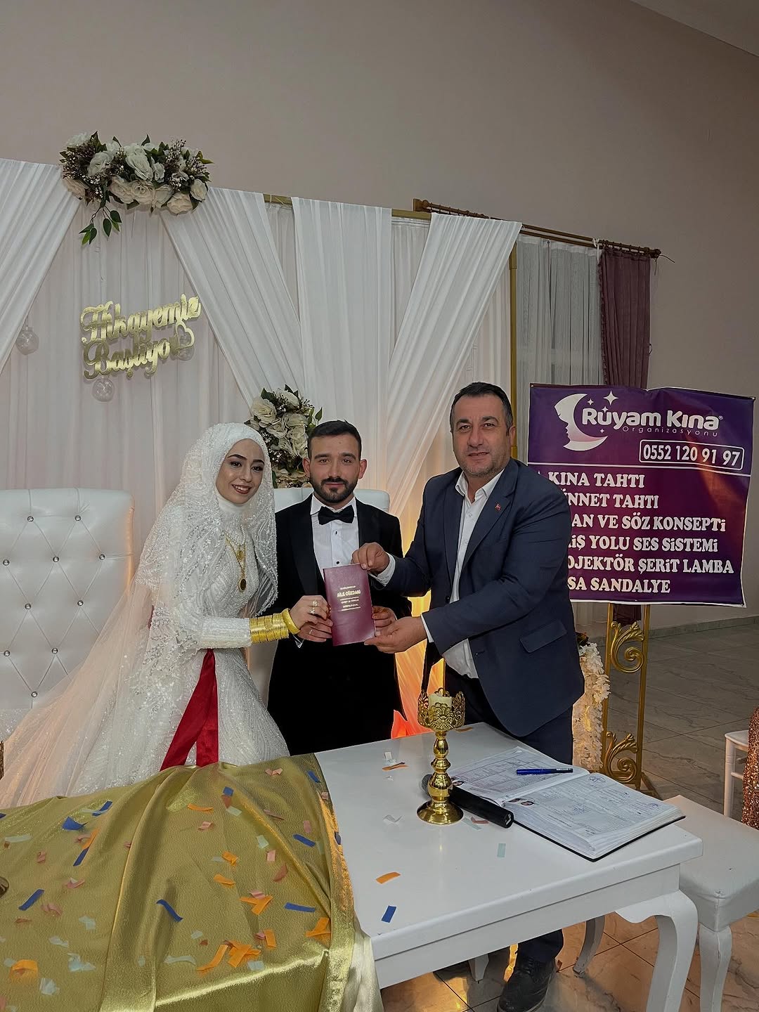Hacer Nur DEMİREL ve Ramazan SOYTÜRK Çiftinin Nikah Töreni Gerçekleştirildi