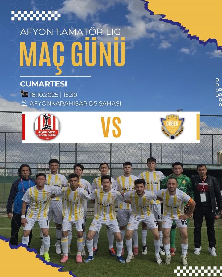 Döğer Belediye Spor'un Afyonkarahisar 1. Amatör Lig Maçı
