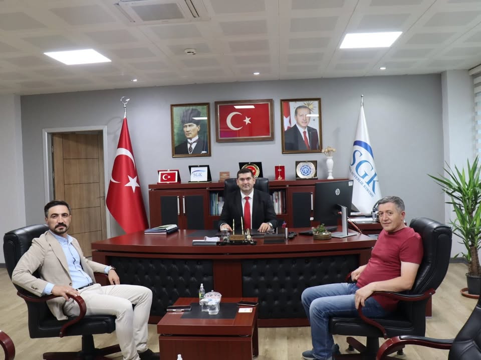 Gazlıgöl Belediye Başkanı Mustafa Güngör, Afyonkarahisar SGK İl Müdürü ve TKDK İl Koordinatörü ile Görüştü