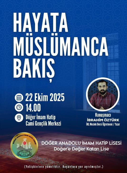DÖĞER ANADOLU İMAM HATİP LİSESİ’nden duyurulur