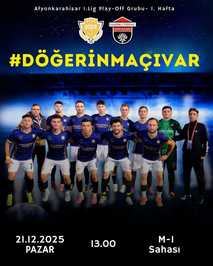 Döğer Belediyespor: Pazar Günü Sahaya Onur ve İnançla Çıkıyor