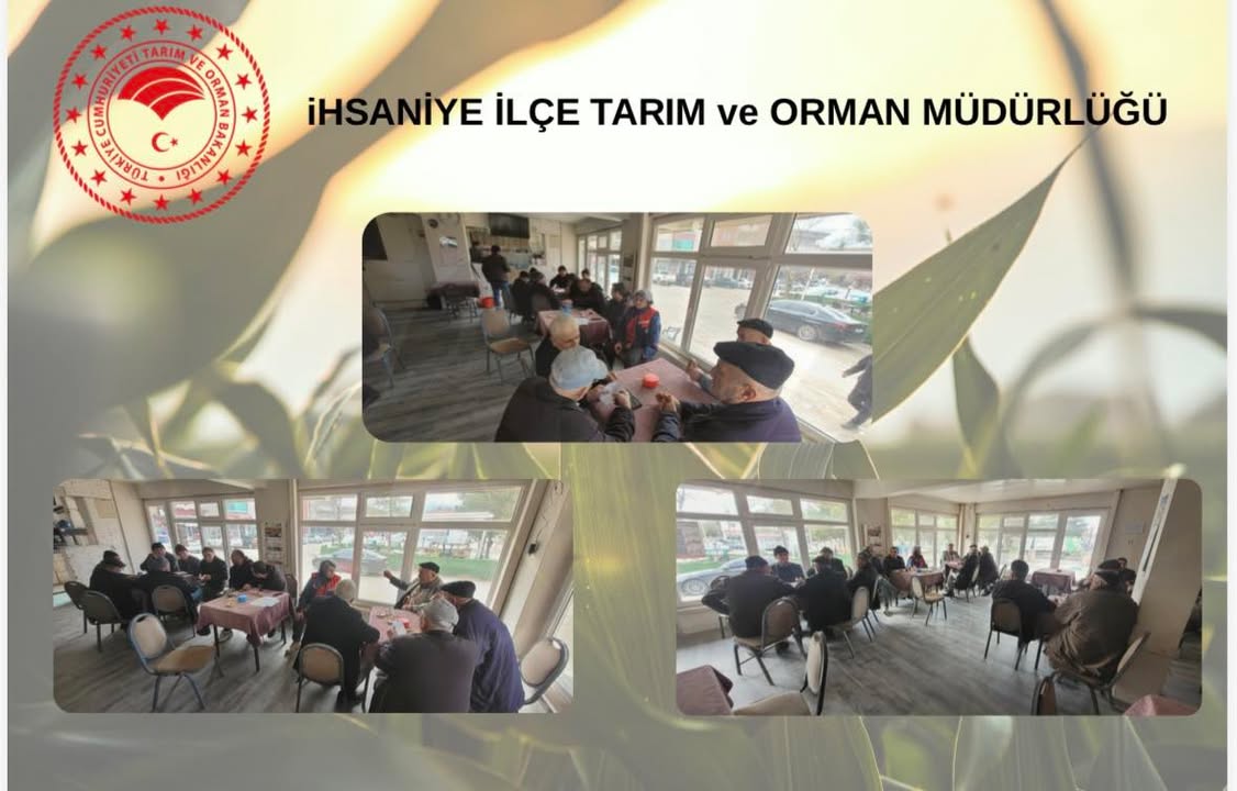 İhsaniye İlçe Tarım ve Orman Müdürlüğü Döğer Beldesinde Çiftçilerle Buluştu