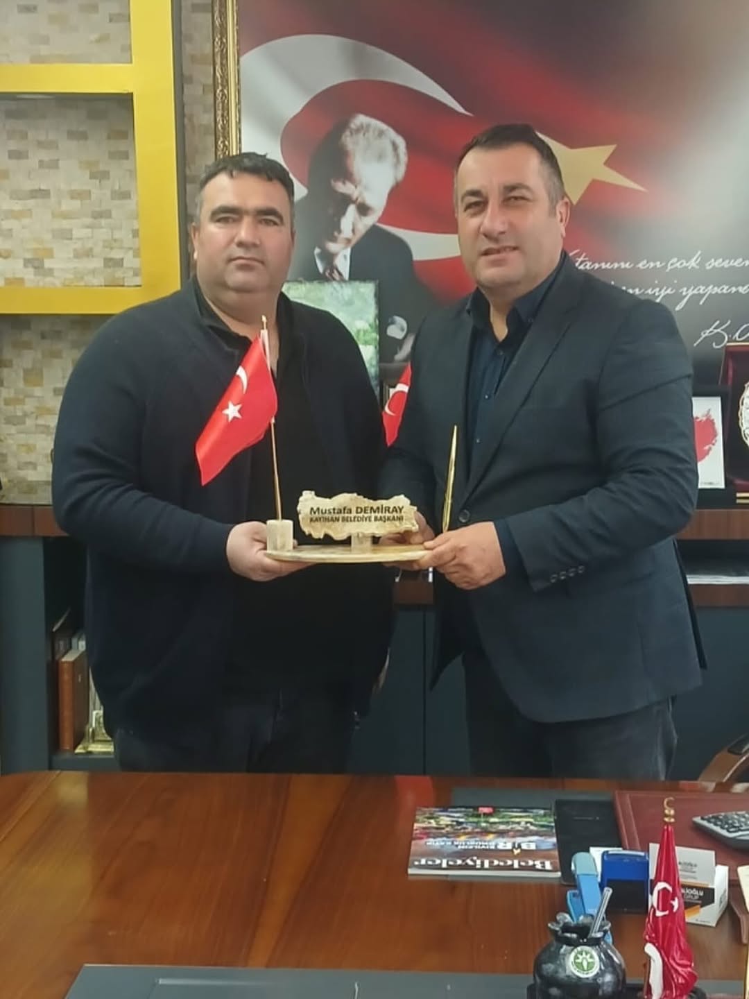 İbrahim Yanık, Belediye Başkanı Mustafa Demiray'ı Ziyaret Etti