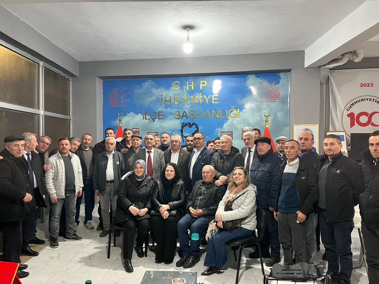 CHP İhsaniye Teşkilatı Bayramlaşma Programında Bir Araya Geldi