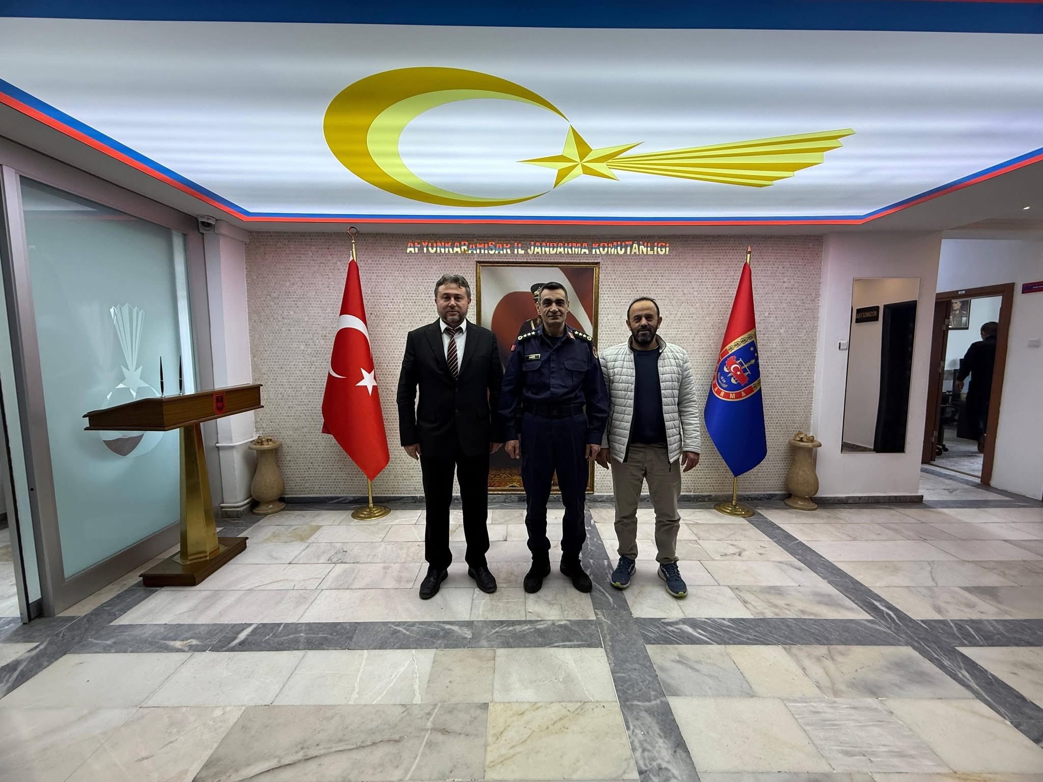 Başkan Mehmet Akif Ersoy’dan Jandarma Komutanı Murat Kaya’ya Ziyaret