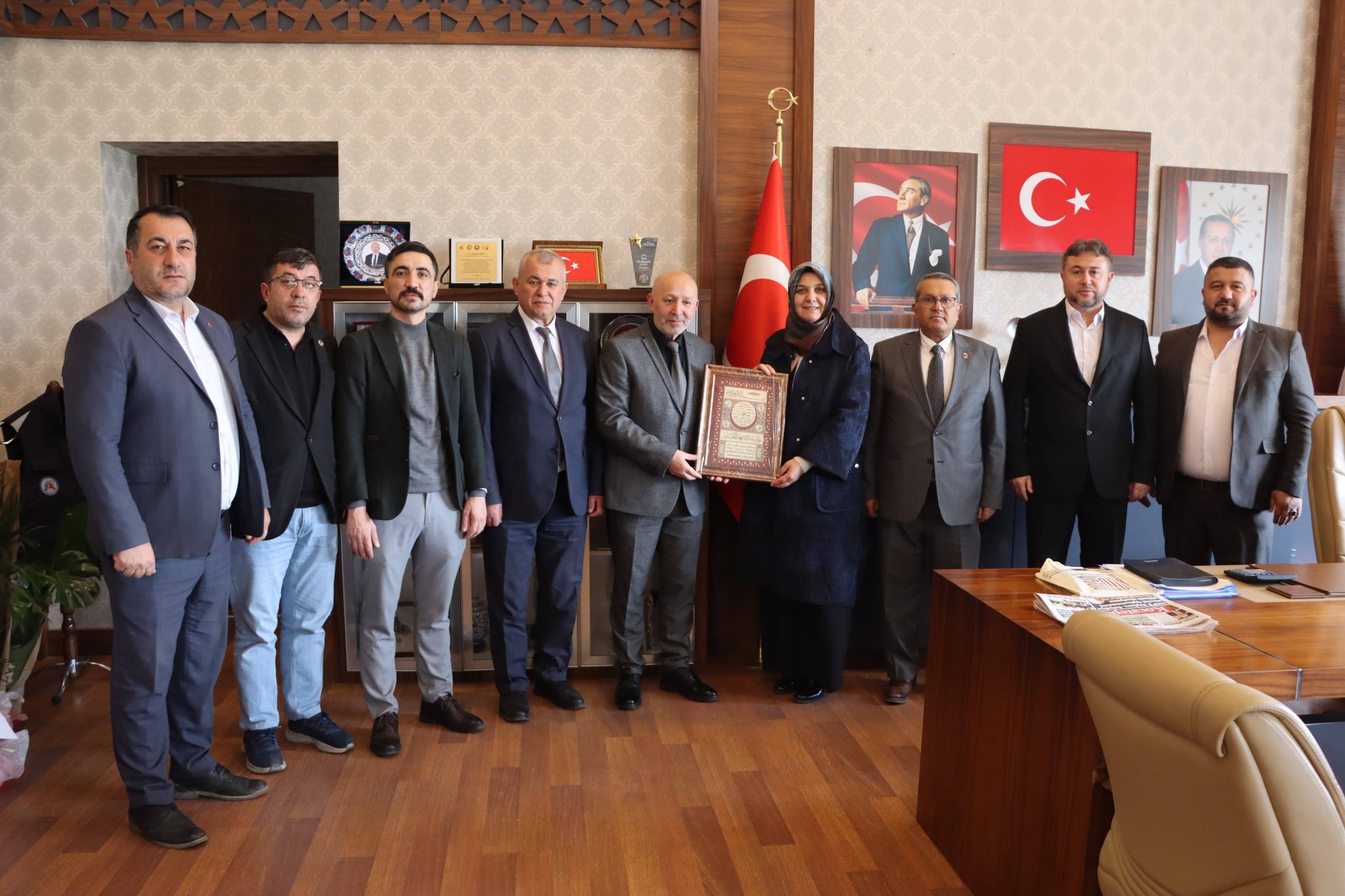 İhsaniye Heyetinden Mehmet Siper ve İhsan Ayrancı’ya Hayırlı Olsun Ziyareti