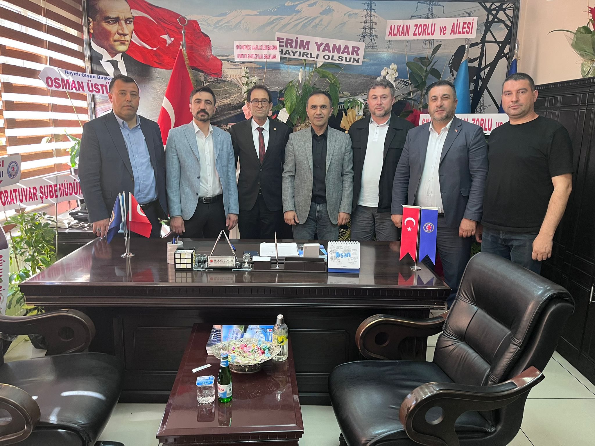 Başkanlardan Tez-İş Sendikasına Hayırlı Olsun Ziyareti