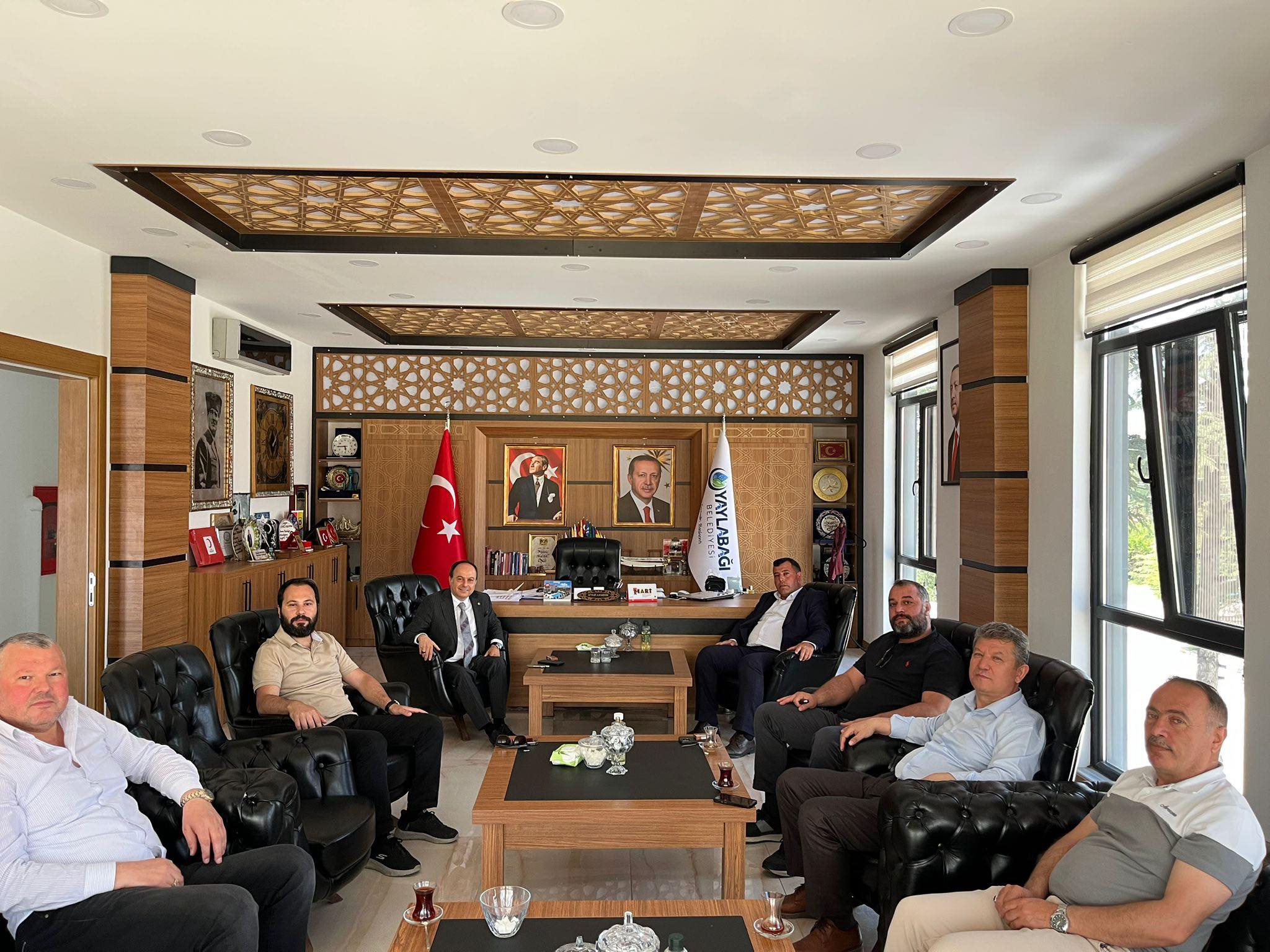 ATSO Başkanı Hüsnü Serteser’den Yaylabağı Belediye Başkanı Niyazi Akgedik’e Ziyaret